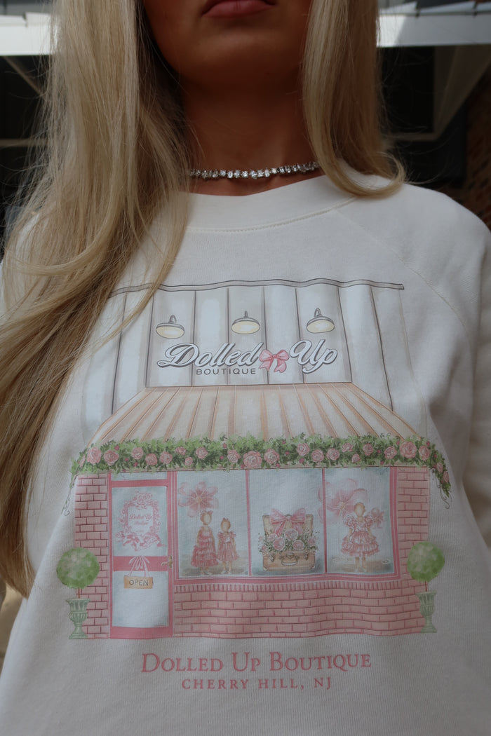 The Dolled Up Dream Cropped Crewneck