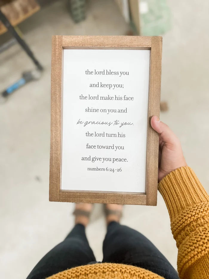The Lord Bless You and Keep You Sign