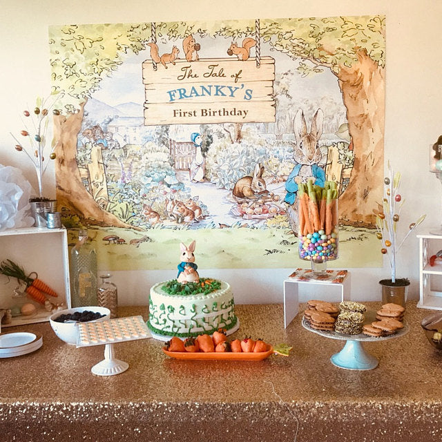 The Tale of Peter Rabbit Party Backdrop