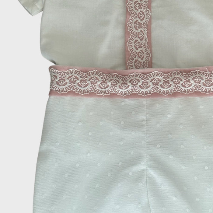 Therese Boy White and Pink 2-Piece Set