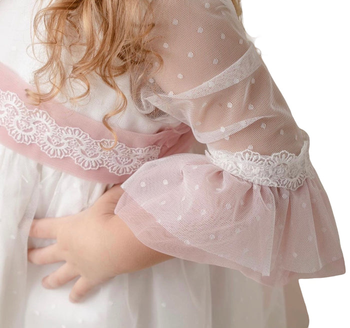 Therese Girl Dusty Pink Tulle Dress