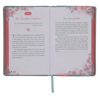 Trusting in God's Plan Teal Faux Faux Leather 90-Day Devotional