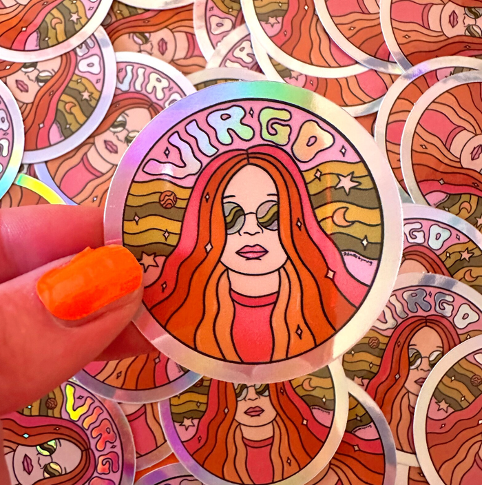 Virgo Holographic Sticker