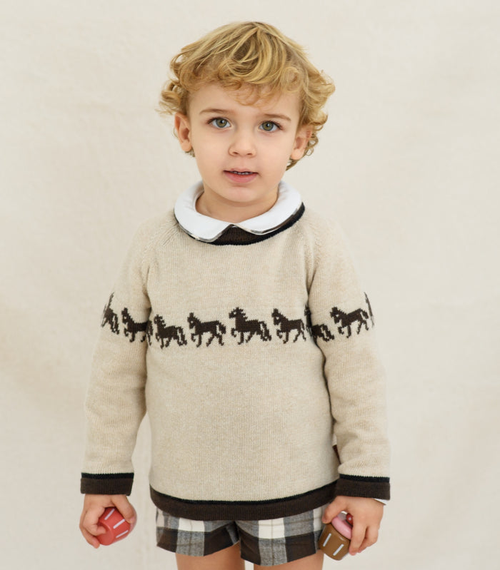 Wellington Horses Sweater