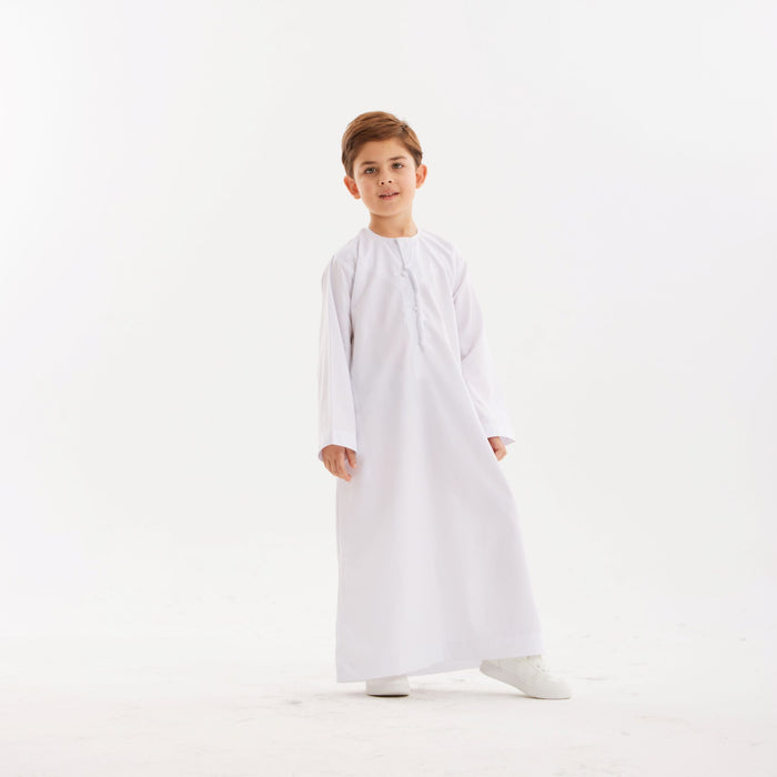 White Emirati Kandora-Kids