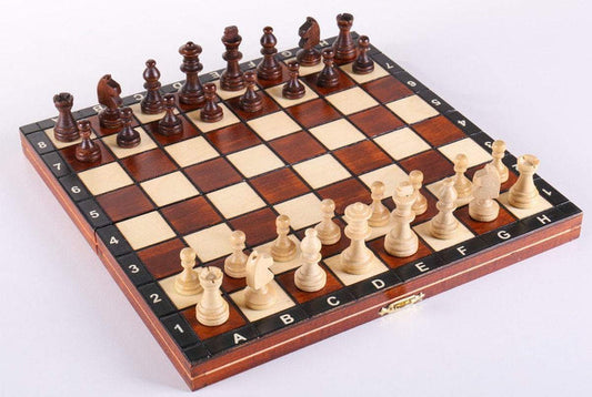 10.5" Magnetic Wooden Travel Chess Game - Chess Set - Chess-House