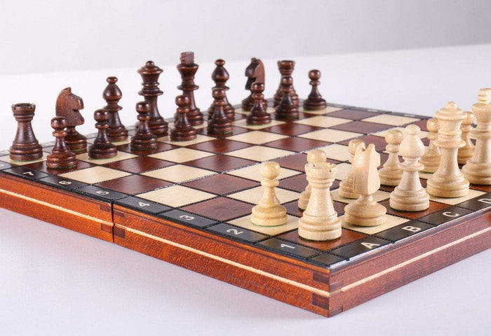 10.5" Magnetic Wooden Travel Chess Game - Chess Set - Chess-House