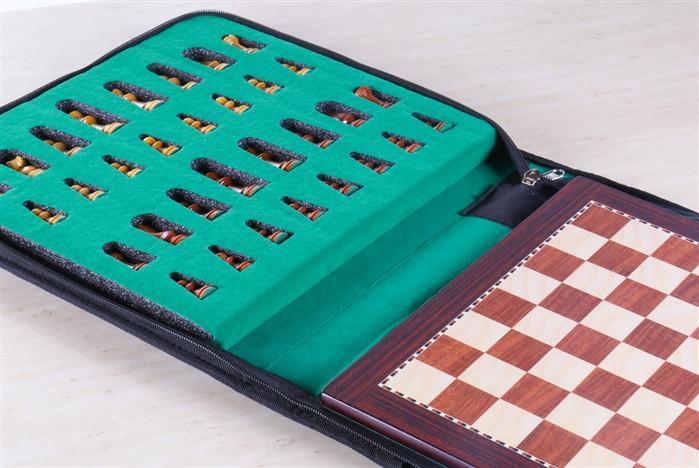 12" Magnetic Travel Chess Set in Rosewood - Chess Set - Chess-House