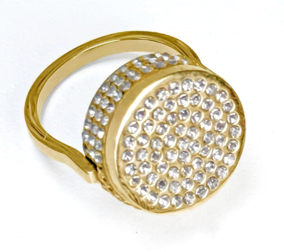 14K Bling Lip Balm Ring