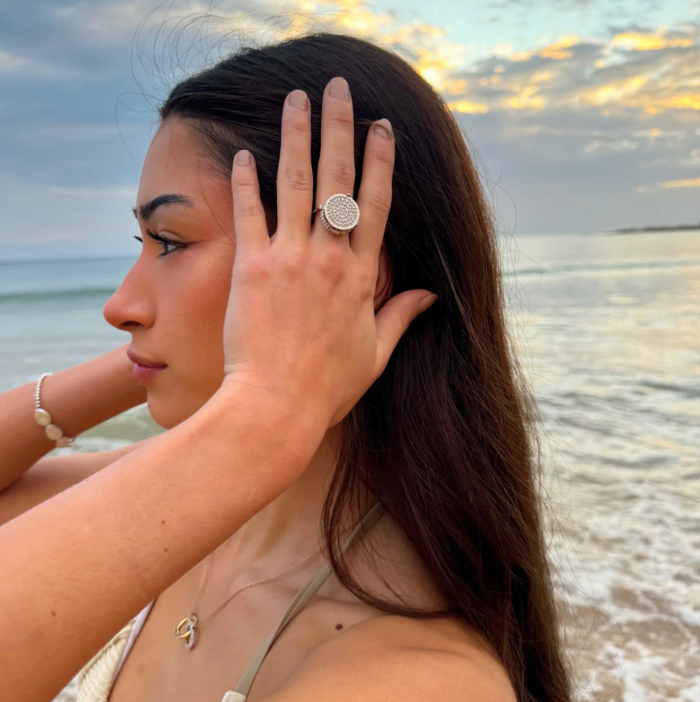 14K Bling Lip Balm Ring