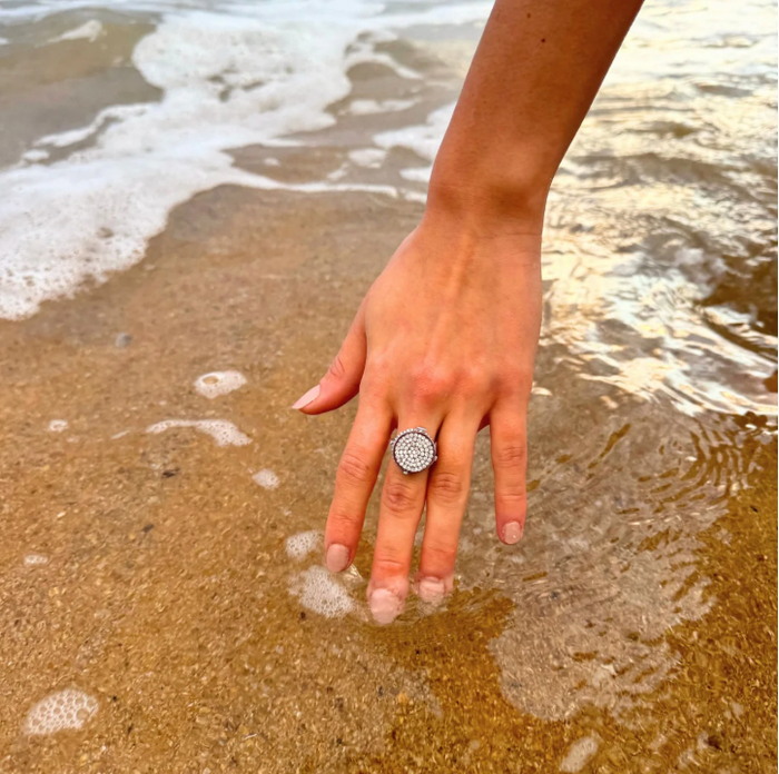 14K Bling Lip Balm Ring