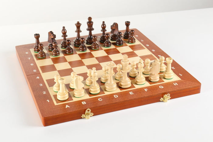 16" Folding Tournament Wood Chess Set No.4 - Chess Set - Chess-House