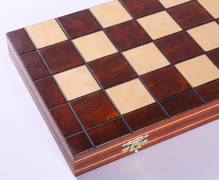 16"  Wooden Checkers Set (64 squares) - Chess Set - Chess-House