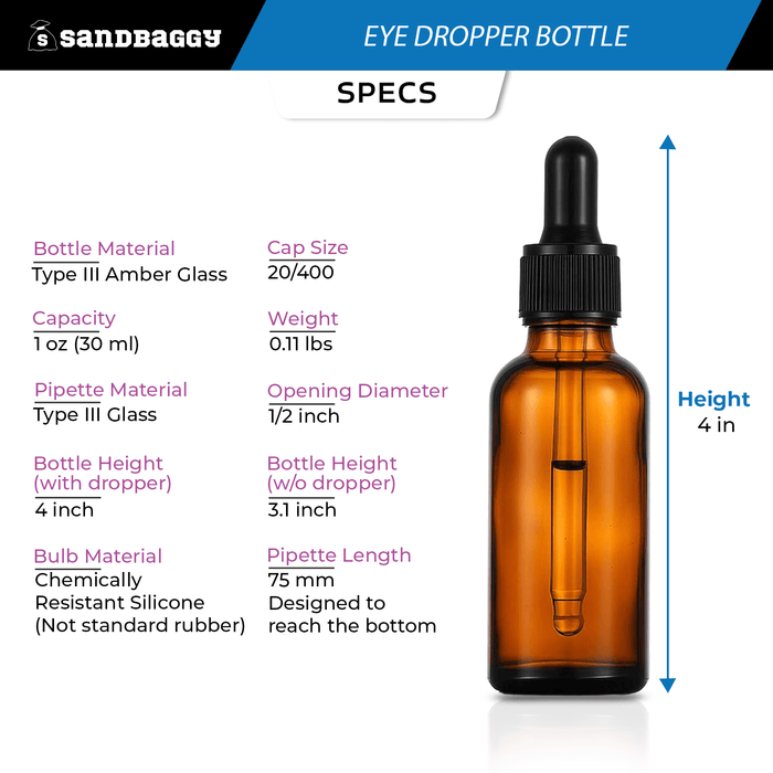 1oz dropper bottle specifications