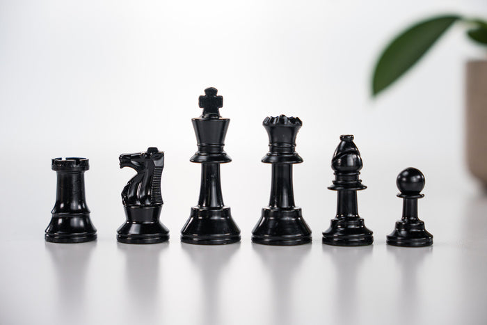 2 1/2" Analysis Size Plastic Chess Pieces - Piece - Chess-House