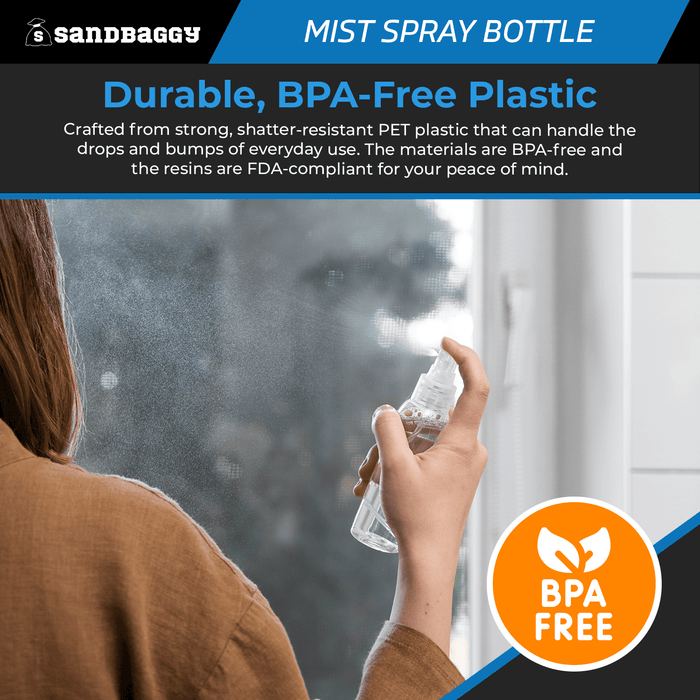 BPA Free Plastic 2 oz Spray Bottle