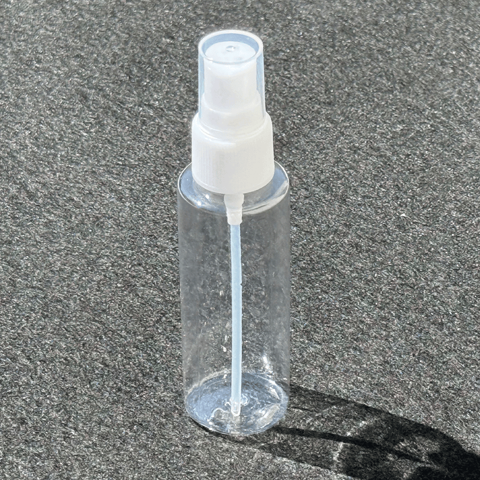 empty plastic spray bottle