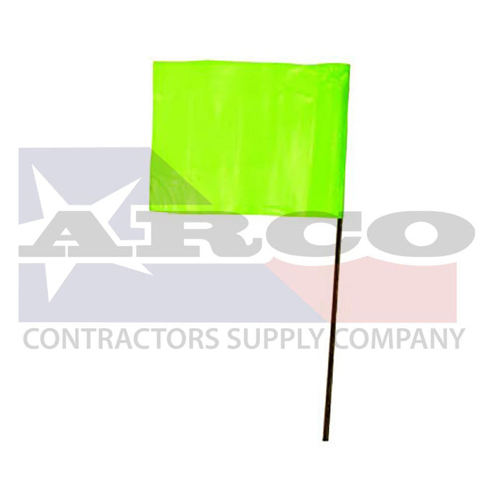 21" Pin Flag Lime Green - Bundle of 100