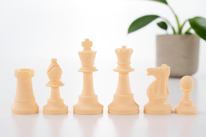 3 1/2" Colored Silicone Club Chess Pieces - Half Set of 17 Pieces - Piece - Chess-House
