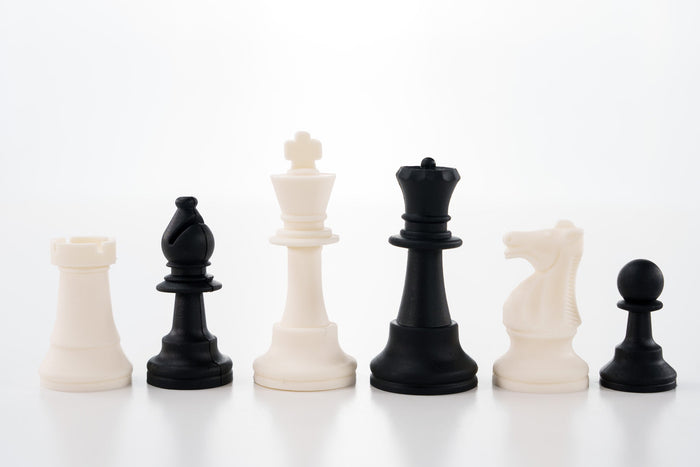 3 1/2" Silicone Club Chess Pieces - Piece - Chess-House