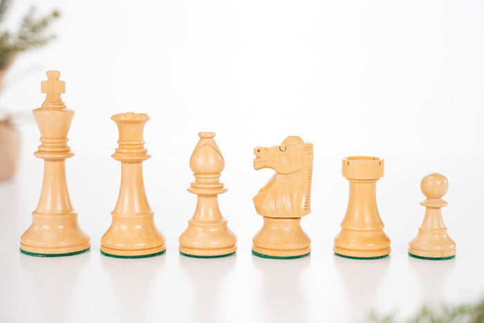 3 3/4" Club Series Wood Chess Pieces - Acacia - Piece - Chess-House