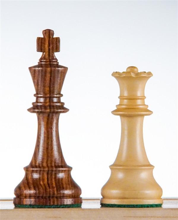 3 3/4" Club Series Wood Chess Pieces - Acacia - Piece - Chess-House