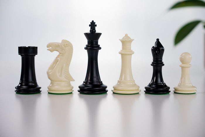 3 3/4" Executive Staunton II Chess Pieces, Black and White - Piece - Chess-House