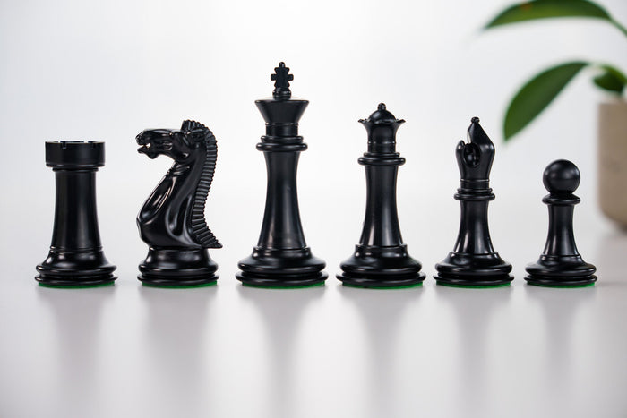 3 3/4" Executive Staunton II Chess Pieces, Black and White - Piece - Chess-House