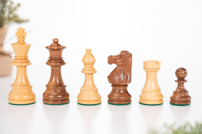 3 3/4" French Series Wood Chess Pieces - Acacia - Piece - Chess-House