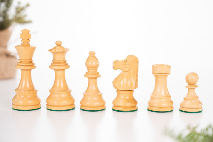3 3/4" French Series Wood Chess Pieces - Acacia - Piece - Chess-House