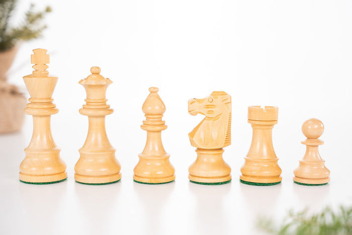3 3/4" French Series Wood Chess Pieces - Ebonized - Piece - Chess-House