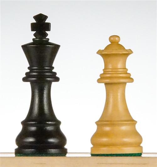 3 3/4" French Series Wood Chess Pieces - Ebonized - Piece - Chess-House