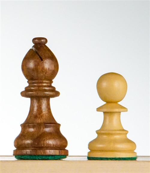 3 7/8" German Staunton Chessmen - Golden Rosewood - Piece - Chess-House