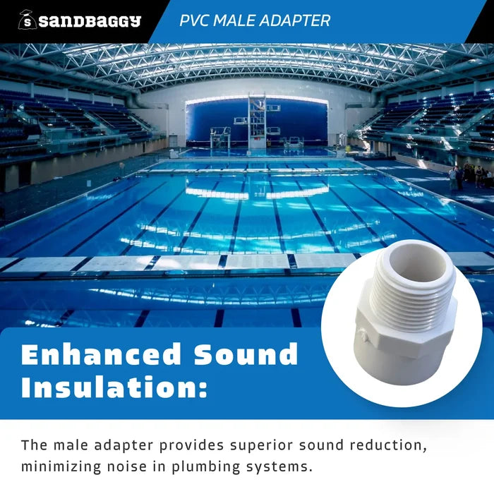 3/4 pvc male adapter sound insulation