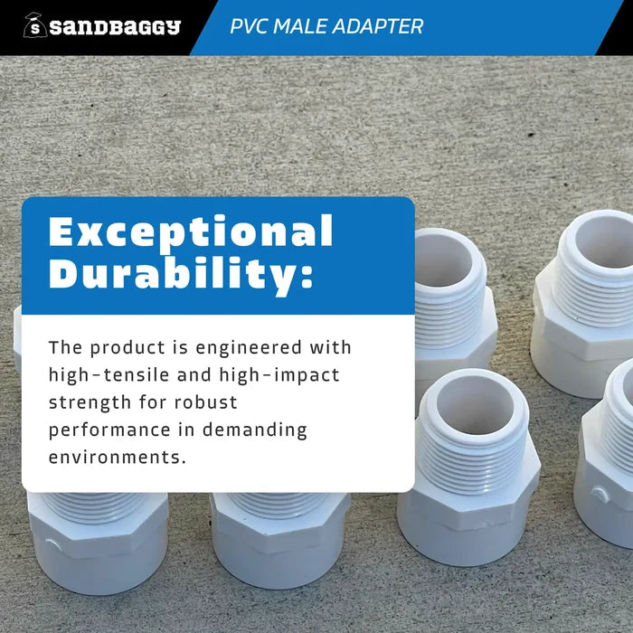 pvc male adapter 3/4