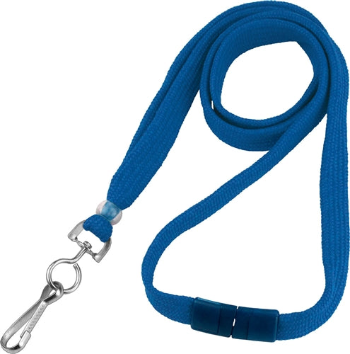3/8" Polyester Lanyard with Breakaway and Swivel Hook, Qty = 100