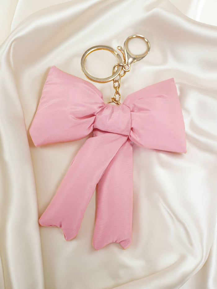 3D Stuffed Bow Keychain