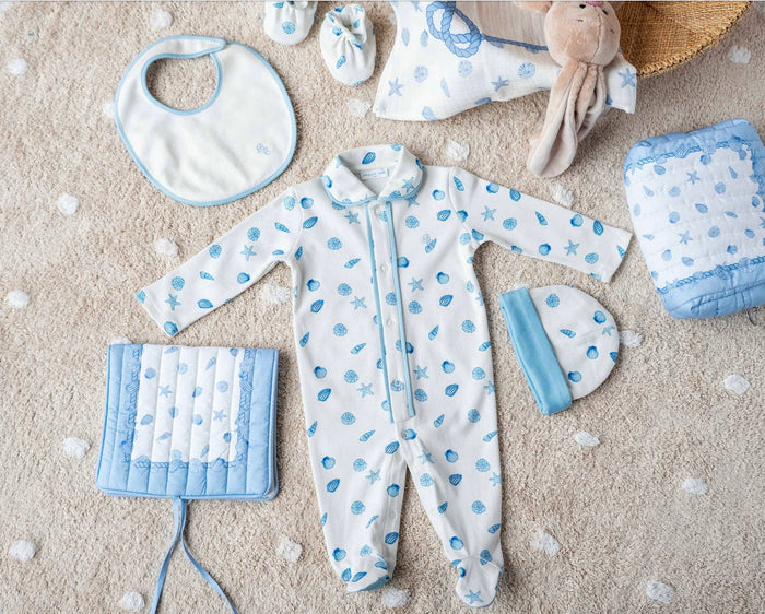 4-Piece Newborn Set - Seashells