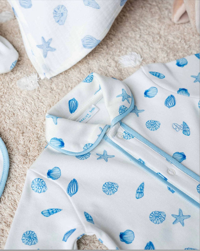 4-Piece Newborn Set - Seashells
