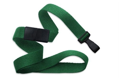 5/8" (16 MM) Microweave Polyester Breakaway Lanyard with Wide "No-Twist" Plastic Hook, Qty = 100