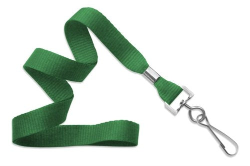 5/8" (16 MM) Microweave Polyester Lanyard with Nickel-Plated Steel Swivel Hook, Qty = 100
