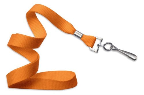 5/8" (16 MM) Microweave Polyester Lanyard with Nickel-Plated Steel Swivel Hook, Qty = 100