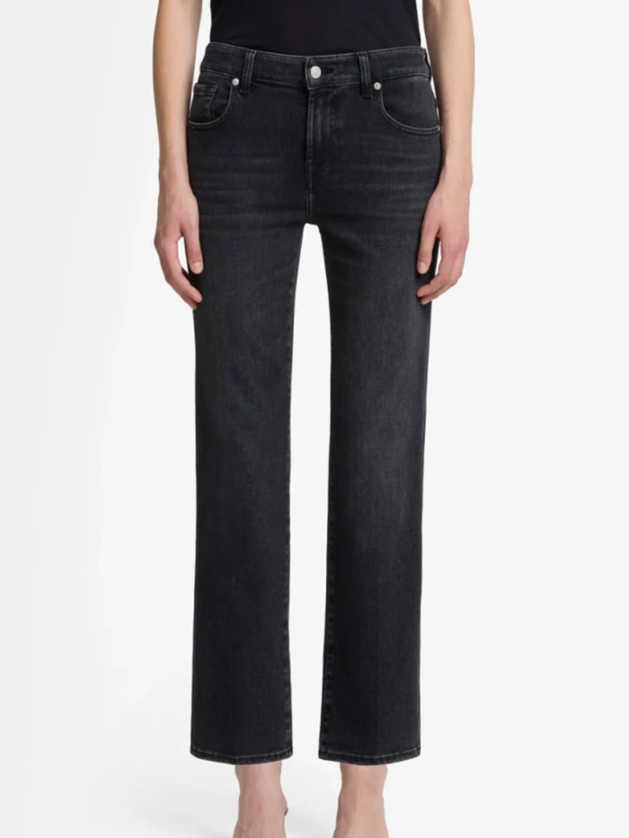 7 For All Mankind Calie Straight Ankle in Bottomline