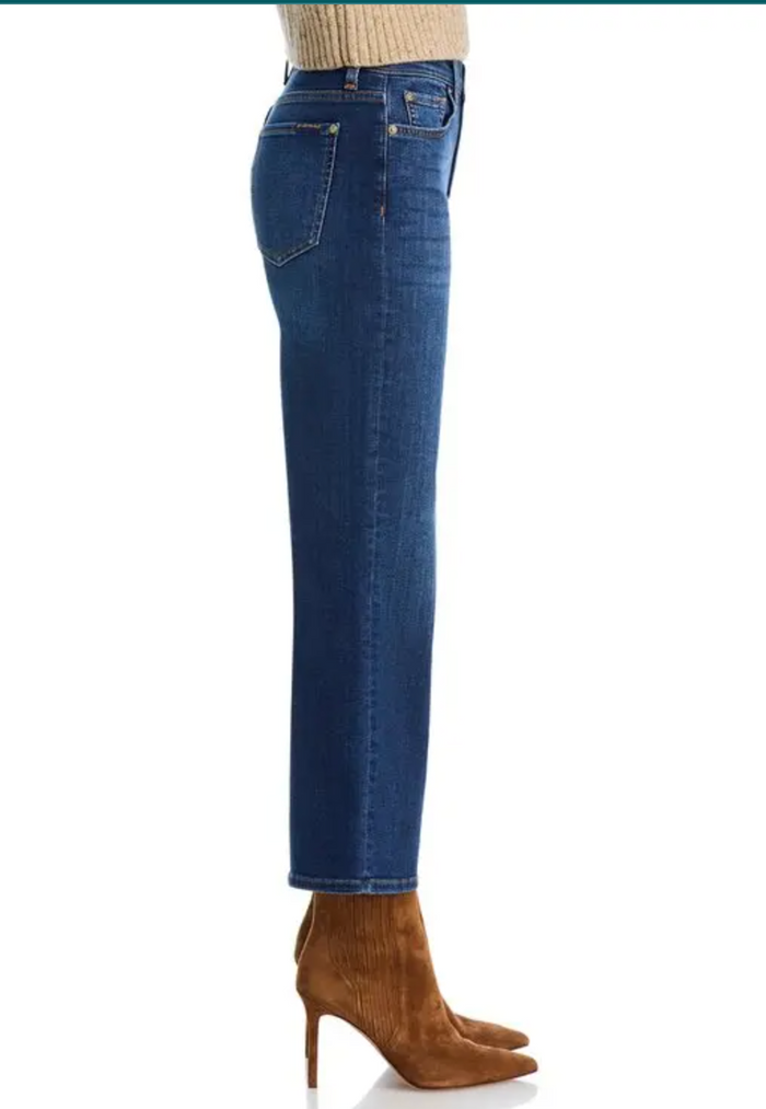 7 For All Mankind Cropped Alexa in High Wave