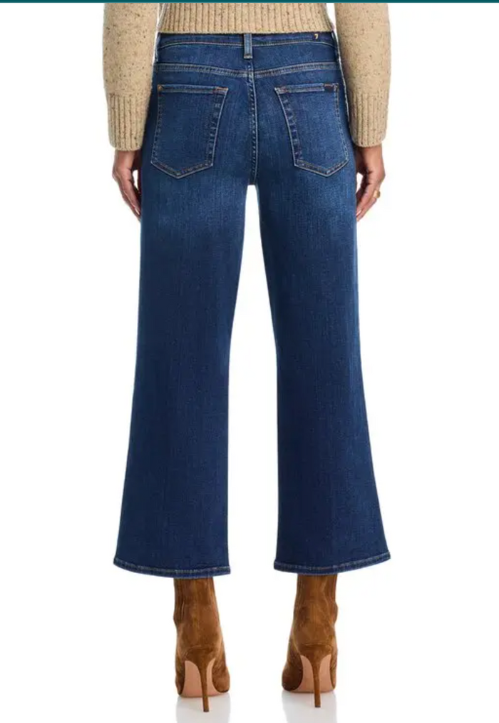 7 For All Mankind Cropped Alexa in High Wave