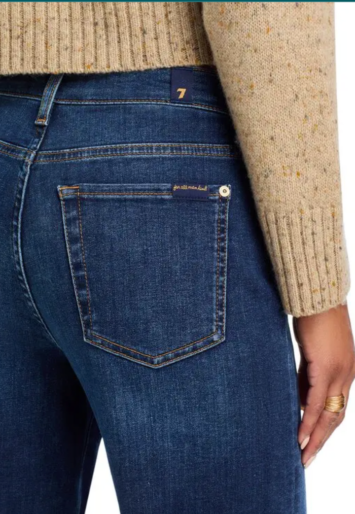 7 For All Mankind Cropped Alexa in High Wave