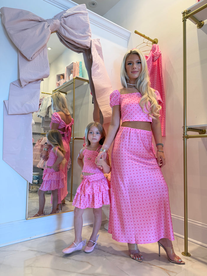 Willow Skort - Pink & Hearts
