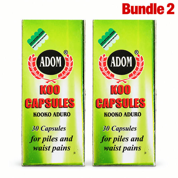 Adom Koo Capsules | Traditional Herbal Supplement - Yado African & Caribbean Market