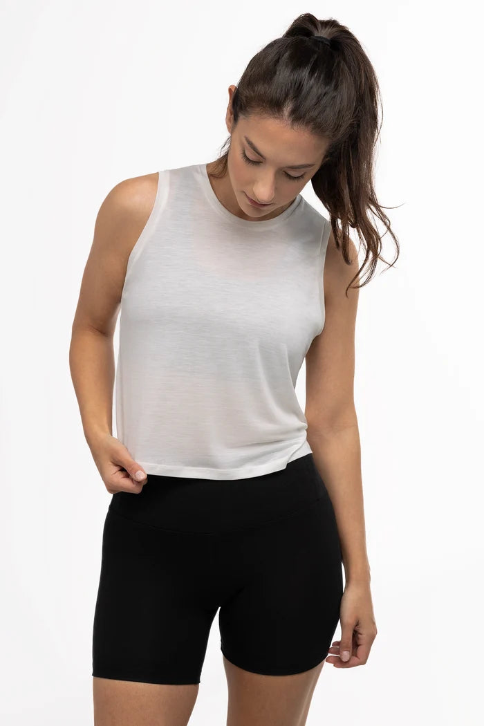 AER Relaxed Tencel Crop Top