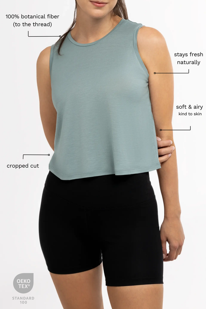 AER Relaxed Tencel Crop Top